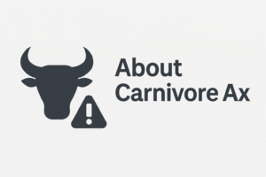 Bull head icon showing the Carnivore Ax mission to focus on meat and better health.